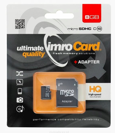Karta pamięci MicroSDHC 8GB kl.4