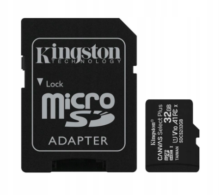 Karta pamięci microSDHC Kingston + adapter
